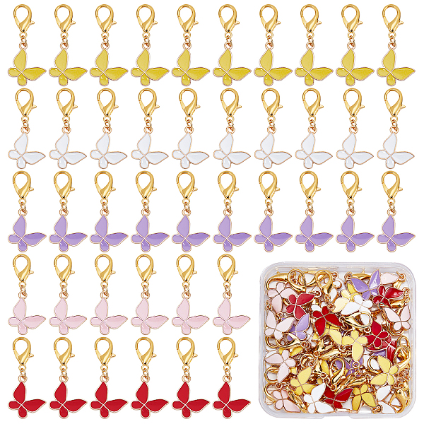 PandaHall SUNNYCLUE 1 Box 50Pcs Enamel Butterfly Charm Knitting Stitch Markers Clip On Bracelet Charms Bulk Butterflies Charms for Jewellery..., Multicolor
PandaHall SUNNYCLUE 1 Box 50Pcs Enamel Butterfly Charm Knitting Stitch Markers Clip On Bracelet Charms Bulk Butterflies Charms for Jewellery..., Multicolor