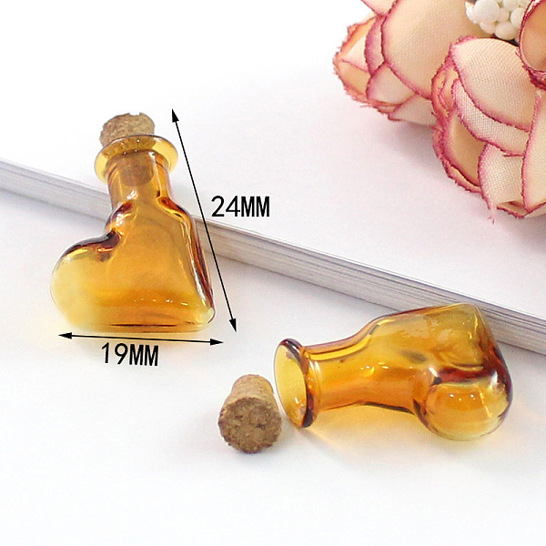 PandaHall Miniature Glass Bottles, with Cork Stoppers, Empty Wishing Bottles, for Dollhouse Accessories, Jewelry Making, Heart Pattern..., Gold
PandaHall Miniature Glass Bottles, with Cork Stoppers, Empty Wishing Bottles, for Dollhouse Accessories, Jewelry Making, Heart Pattern..., Gold