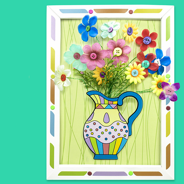 PandaHall Creative DIY Flower Pattern Resin Button Art Kits, with Paper Frame, Pushpin, Iron Wire, Educational Craft Painting Sticky Toys...
PandaHall Creative DIY Flower Pattern Resin Button Art Kits, with Paper Frame, Pushpin, Iron Wire, Educational Craft Painting Sticky Toys...
