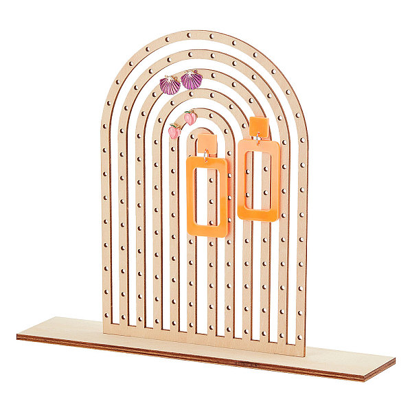 PandaHall Custom Rainibow Wood Earring Display Stands, Tabletop Jewelry Organizer Holder for Earring Storage, BurlyWood, Finish Product..., Orange
PandaHall Custom Rainibow Wood Earring Display Stands, Tabletop Jewelry Organizer Holder for Earring Storage, BurlyWood, Finish Product..., Orange