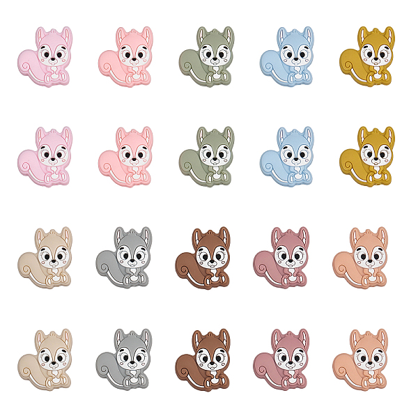 PandaHall Globleland 20Pcs 10 Colors Squirrel Food Grade Eco-Friendly Silicone Beads, Chewing Beads For Teethers, DIY Nursing Necklaces..., Multicolor
PandaHall Globleland 20Pcs 10 Colors Squirrel Food Grade Eco-Friendly Silicone Beads, Chewing Beads For Teethers, DIY Nursing Necklaces..., Multicolor
