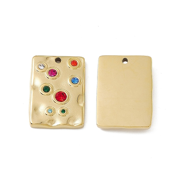 PandaHall Vacuum Plating 201 Stainless Steel Rhinestone Pendants, Real 18K Gold Plated, Rectangle Charms, Colorful, 22.5x15.5x3.5mm, Hole..., Multicolor
PandaHall Vacuum Plating 201 Stainless Steel Rhinestone Pendants, Real 18K Gold Plated, Rectangle Charms, Colorful, 22.5x15.5x3.5mm, Hole..., Multicolor