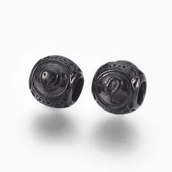 PandaHall 316 Surgical Stainless Steel European Beads, Large Hole Beads, Rondelle with Constellations Leo, Gunmetal, 10x9mm, Hole: 4mm 316...
PandaHall 316 Surgical Stainless Steel European Beads, Large Hole Beads, Rondelle with Constellations Leo, Gunmetal, 10x9mm, Hole: 4mm 316...