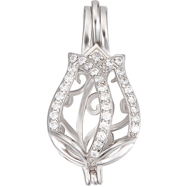 PandaHall Beebeecraft 1 Box 1Pc Cage Charm Sterling Silver Cubic Zircon Pearls and Gemstone Tulpen Flower Pendant Setting Handmade Lockets...
PandaHall Beebeecraft 1 Box 1Pc Cage Charm Sterling Silver Cubic Zircon Pearls and Gemstone Tulpen Flower Pendant Setting Handmade Lockets...