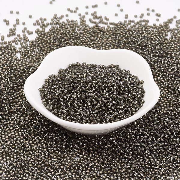 PandaHall (Toho code TR-11-29C) TOHO Japanese Seed Beads, Round, 11/0, (29C) Silver Lined Dark Black Diamond, 2x1.5mm, Hole: 0.5mm, about..., Gray
PandaHall (Toho code TR-11-29C) TOHO Japanese Seed Beads, Round, 11/0, (29C) Silver Lined Dark Black Diamond, 2x1.5mm, Hole: 0.5mm, about..., Gray