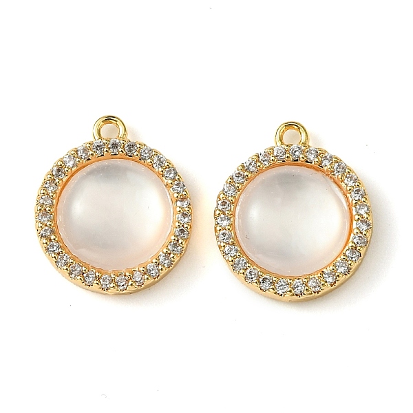 PandaHall Brass Micro Pave Clear Cubic Zirconia Pendants, with Shell, Real 18K Gold Plated, Flat Round, 13x11x3mm, Hole: 1mm Brass+Cubic..., White
PandaHall Brass Micro Pave Clear Cubic Zirconia Pendants, with Shell, Real 18K Gold Plated, Flat Round, 13x11x3mm, Hole: 1mm Brass+Cubic..., White