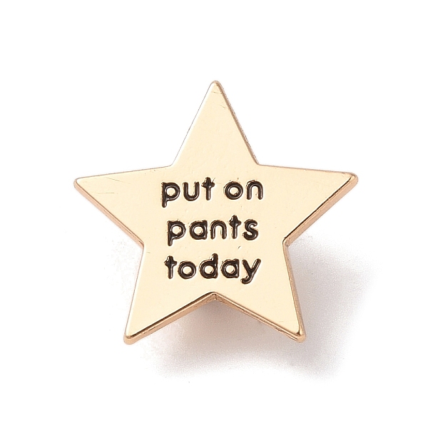 PandaHall Enamel Pins, Alloy Brooches for Backpack Clothes, Star with Word, Golden, 24x25.5x1.5mm Alloy+Enamel Star Black
PandaHall Enamel Pins, Alloy Brooches for Backpack Clothes, Star with Word, Golden, 24x25.5x1.5mm Alloy+Enamel Star Black