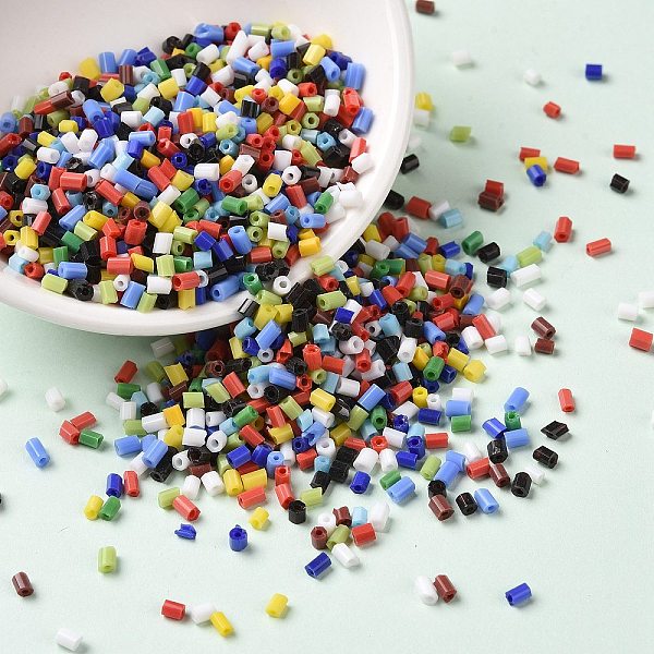 PandaHall Opaque Glass Seed Beads, Round Hole, Column, Colorful, 1.5~2x2~2.5mm, Hole: 0.7mm, about 34615Pcs/pound Glass Multicolor
PandaHall Opaque Glass Seed Beads, Round Hole, Column, Colorful, 1.5~2x2~2.5mm, Hole: 0.7mm, about 34615Pcs/pound Glass Multicolor