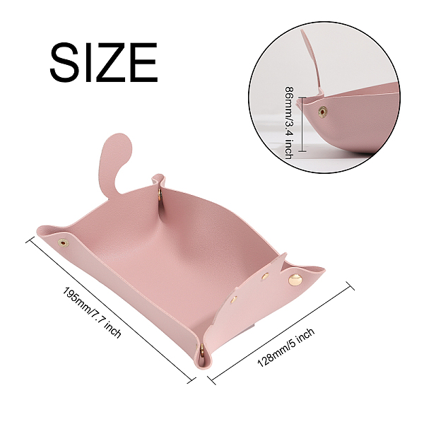PandaHall CHGCRAFT Cat Shape Leather Storage Tray Foldable Portable Desk Organizer Jewelry Tray Decorative Desk Organizer, Pink Leather Cat...
PandaHall CHGCRAFT Cat Shape Leather Storage Tray Foldable Portable Desk Organizer Jewelry Tray Decorative Desk Organizer, Pink Leather Cat...