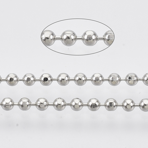 PandaHall Brass Ball Chains, Faceted, Long-Lasting Plated, Soldered, with Spool, Cadmium Free & Nickel Free & Lead Free, Platinum, 2mm...
PandaHall Brass Ball Chains, Faceted, Long-Lasting Plated, Soldered, with Spool, Cadmium Free & Nickel Free & Lead Free, Platinum, 2mm...