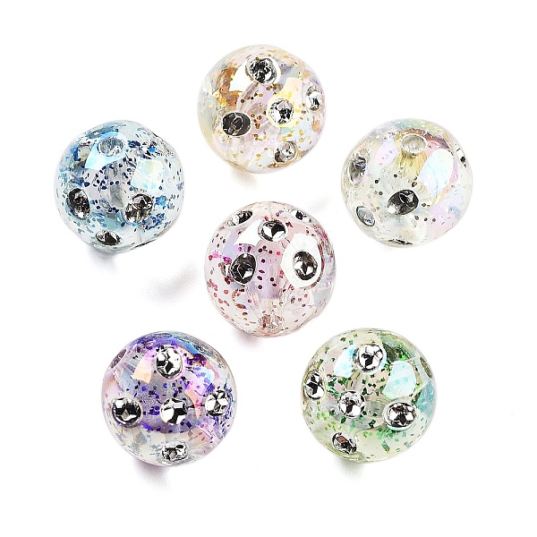 PandaHall Opaque Acrylic Bead, with Glitter Powder, Round, Mixed Color, 15.5mm, Hole: 2.4mm Acrylic Round Multicolor
PandaHall Opaque Acrylic Bead, with Glitter Powder, Round, Mixed Color, 15.5mm, Hole: 2.4mm Acrylic Round Multicolor