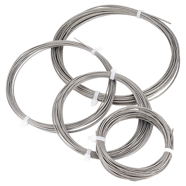 PandaHall BENECREAT 4Roll 304 Stainless Steel Wire, Plastic Coated, Stainless Steel Color, 1~2mm, about 32.81 Feet(10m)/roll Stainless Steel...
PandaHall BENECREAT 4Roll 304 Stainless Steel Wire, Plastic Coated, Stainless Steel Color, 1~2mm, about 32.81 Feet(10m)/roll Stainless Steel...