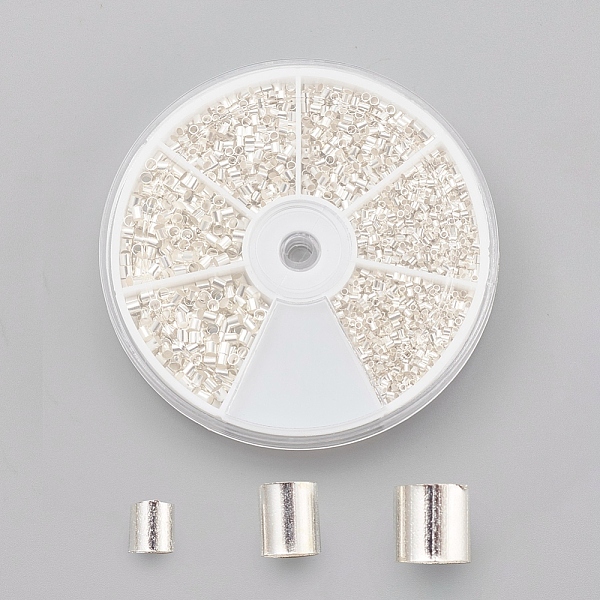 PandaHall Brass Crimp Beads, Tube, Silver, about 3153pcs/box, 1.5x1.5mm, Hole: 1mm Brass Tube
PandaHall Brass Crimp Beads, Tube, Silver, about 3153pcs/box, 1.5x1.5mm, Hole: 1mm Brass Tube