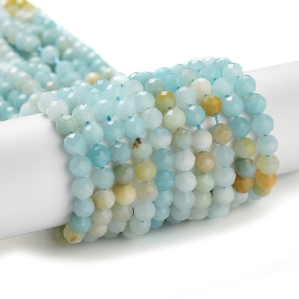 PandaHall Natural Flower Amazonite Beads Strands, Faceted, Round, 4mm, Hole: 0.6mm, about 94~95pcs/strand, 15.35''(39cm) Flower Amazonite...
PandaHall Natural Flower Amazonite Beads Strands, Faceted, Round, 4mm, Hole: 0.6mm, about 94~95pcs/strand, 15.35''(39cm) Flower Amazonite...