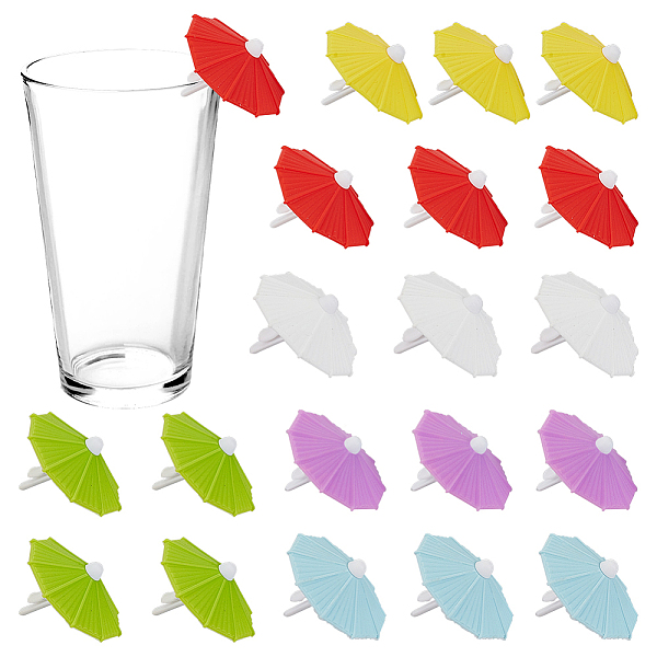PandaHall Silicone Wine Glass Charms, Drink Markers, for Bar, Christmas, Birthday, Party Decoration, Umbrella, Mixed Color, 33x40mm..., Multicolor
PandaHall Silicone Wine Glass Charms, Drink Markers, for Bar, Christmas, Birthday, Party Decoration, Umbrella, Mixed Color, 33x40mm..., Multicolor