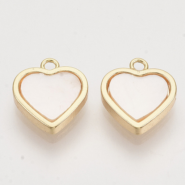 PandaHall Shell Charms, with Brass Findings, Nickel Free, Heart, Real 18K Gold Plated, 11.5x10x2.5mm, Hole: 1.2mm Shell Heart
PandaHall Shell Charms, with Brass Findings, Nickel Free, Heart, Real 18K Gold Plated, 11.5x10x2.5mm, Hole: 1.2mm Shell Heart