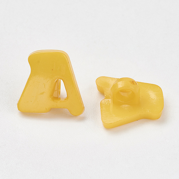PandaHall Acrylic Shank Buttons, 1-Hole, Dyed, Letter A, Gold, 14x13x2mm, Hole: 3mm Acrylic Letter Gold
PandaHall Acrylic Shank Buttons, 1-Hole, Dyed, Letter A, Gold, 14x13x2mm, Hole: 3mm Acrylic Letter Gold