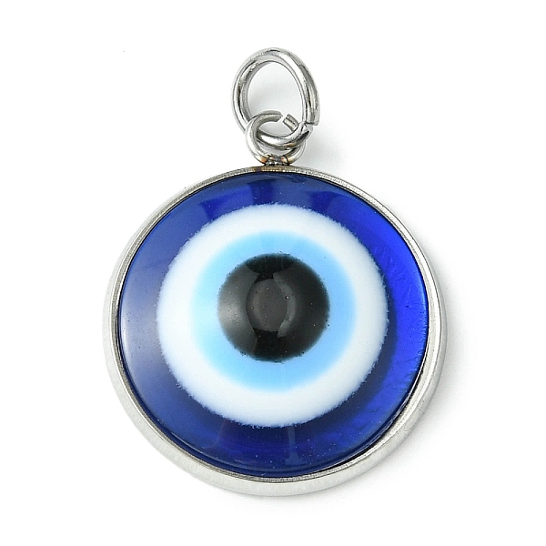 PandaHall Stainless Steel Pave Resin Pendants, Blue Evil Eye Charms with Jump Ring, Stainless Steel Color, 23x19.5x4.5mm, Hole: 4mm...
PandaHall Stainless Steel Pave Resin Pendants, Blue Evil Eye Charms with Jump Ring, Stainless Steel Color, 23x19.5x4.5mm, Hole: 4mm...