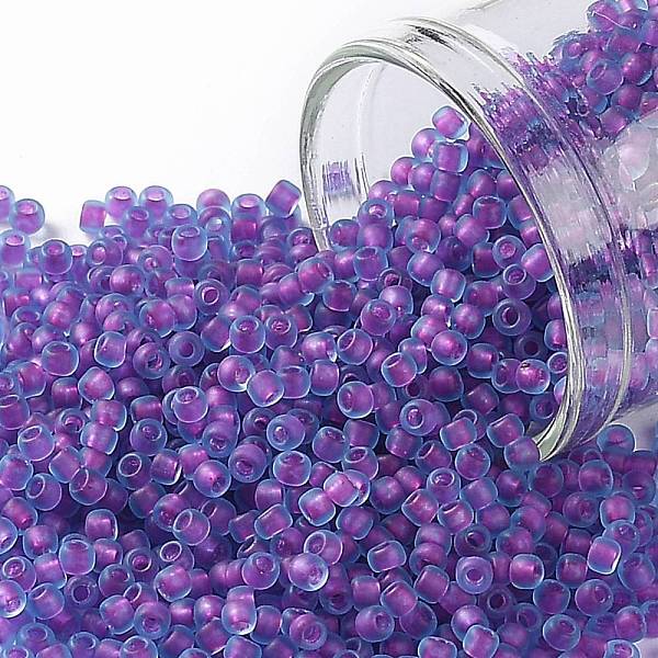 PandaHall TOHO Round Seed Beads, Japanese Seed Beads, (252FM) Purple Lined Aqua Matte, 11/0, 2.2mm, Hole: 0.8mm, about 5555pcs/50g Glass..., Cyan
PandaHall TOHO Round Seed Beads, Japanese Seed Beads, (252FM) Purple Lined Aqua Matte, 11/0, 2.2mm, Hole: 0.8mm, about 5555pcs/50g Glass..., Cyan