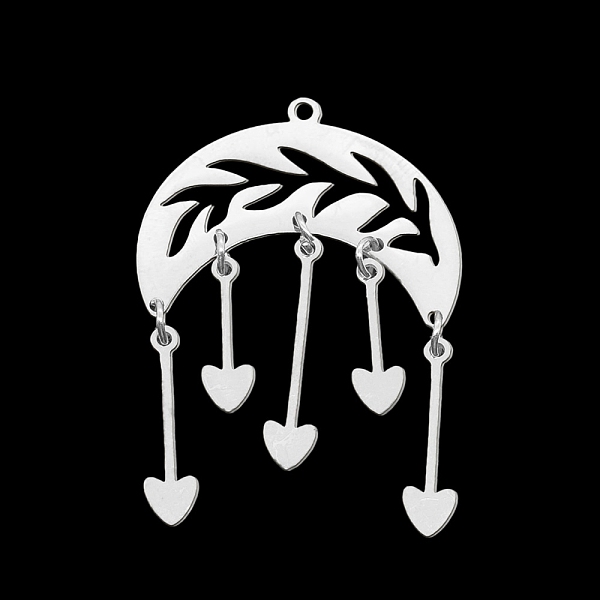 PandaHall 201 Stainless Steel Pendants, Laser Cut, Moon with Heart, Stainless Steel Color, 40mm, Hole: 1.5mm 201 Stainless Steel Moon
PandaHall 201 Stainless Steel Pendants, Laser Cut, Moon with Heart, Stainless Steel Color, 40mm, Hole: 1.5mm 201 Stainless Steel Moon