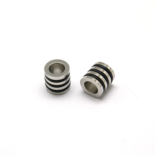 PandaHall Nice Big Hole 304 Stainless Steel Wrapped Black Rubber Column Beads, Stainless Steel Color, 10x10mm, Hole: 6mm 304 Stainless Steel...
PandaHall Nice Big Hole 304 Stainless Steel Wrapped Black Rubber Column Beads, Stainless Steel Color, 10x10mm, Hole: 6mm 304 Stainless Steel...