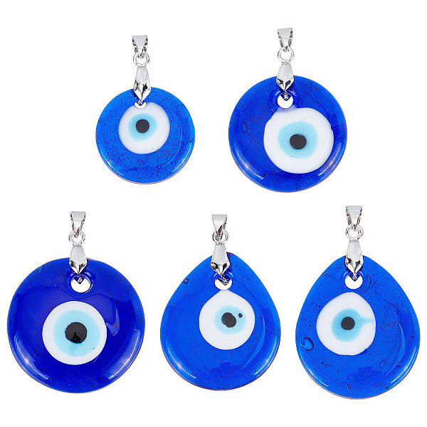 PandaHall SUNNYCLUE 1 Box 5Pcs 5 Styles Glass Evil Eye Charm Lampwork Bead Charms Blue Hamsa Eyes Round Teardrop Charms for Jewelry Making...
PandaHall SUNNYCLUE 1 Box 5Pcs 5 Styles Glass Evil Eye Charm Lampwork Bead Charms Blue Hamsa Eyes Round Teardrop Charms for Jewelry Making...