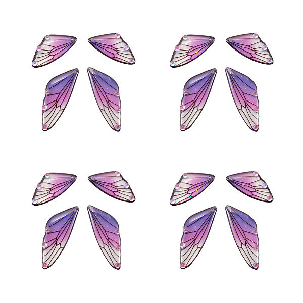 PandaHall Transparent Resin Crystal AB Rhinestone Pendants Set, with Glitter Powder, Wing, Medium Purple, 29.5~49.5x12.5~17x2.5mm, Hole: 1mm..., Clear
PandaHall Transparent Resin Crystal AB Rhinestone Pendants Set, with Glitter Powder, Wing, Medium Purple, 29.5~49.5x12.5~17x2.5mm, Hole: 1mm..., Clear