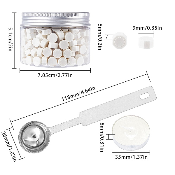 PandaHall CRASPIRE Sealing Wax Particles Kits for Retro Seal Stamp, with Stainless Steel Spoon, Candle, Plastic Empty Containers, White...
PandaHall CRASPIRE Sealing Wax Particles Kits for Retro Seal Stamp, with Stainless Steel Spoon, Candle, Plastic Empty Containers, White...