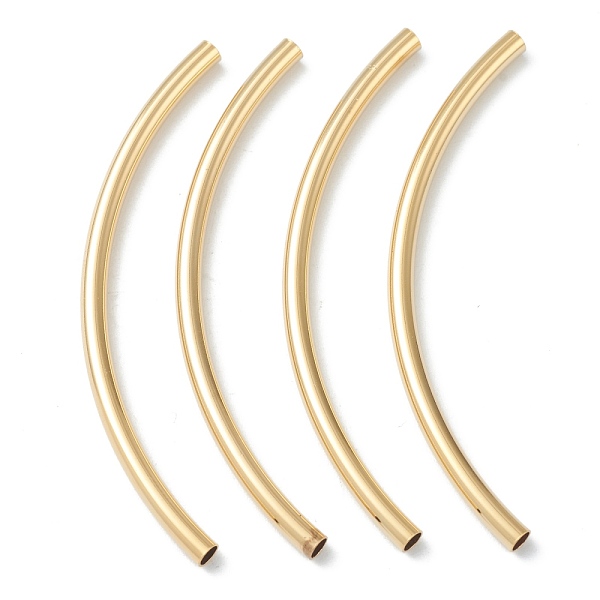 PandaHall Brass Tube Beads, Long-Lasting Plated, Curved Beads, Tube, Real 24K Gold Plated, 58.5x3mm, Hole: 2mm Brass Tube
PandaHall Brass Tube Beads, Long-Lasting Plated, Curved Beads, Tube, Real 24K Gold Plated, 58.5x3mm, Hole: 2mm Brass Tube