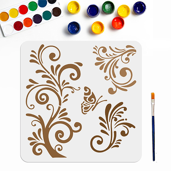 PandaHall MAYJOYDIY US 1Pc PET Hollow Out Drawing Painting Stencils, with 1Pc Art Paint Brushes, for DIY Scrapbook, Photo Album, Tree...
PandaHall MAYJOYDIY US 1Pc PET Hollow Out Drawing Painting Stencils, with 1Pc Art Paint Brushes, for DIY Scrapbook, Photo Album, Tree...