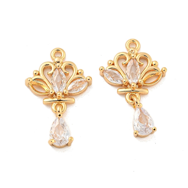 PandaHall Brass Micro Pave Clear Cubic Zirconia Pendants, Flower & Teardrop Charms, Real 18K Gold Plated, 23x13.5x4mm, Hole: 1.2mm...
PandaHall Brass Micro Pave Clear Cubic Zirconia Pendants, Flower & Teardrop Charms, Real 18K Gold Plated, 23x13.5x4mm, Hole: 1.2mm...