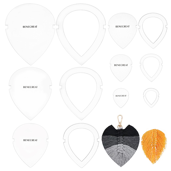 PandaHall Transparent Acrylic Fringe Trimming Tool, Macrame Coaster Cutting Tool, Macrame Trimmer Cutting Guide, Leaf, Clear...
PandaHall Transparent Acrylic Fringe Trimming Tool, Macrame Coaster Cutting Tool, Macrame Trimmer Cutting Guide, Leaf, Clear...