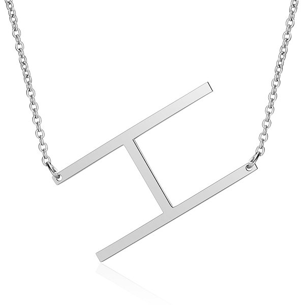 PandaHall 201 Stainless Steel Initial Pendants Necklaces, with Cable Chains, Letter, Letter.H, 17.3~18.3 inch(44~46.5cm)x1.5mm, LetterH...
PandaHall 201 Stainless Steel Initial Pendants Necklaces, with Cable Chains, Letter, Letter.H, 17.3~18.3 inch(44~46.5cm)x1.5mm, LetterH...