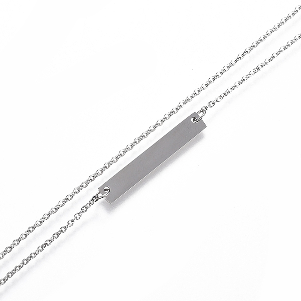 PandaHall 304 Stainless Steel Rectangle Pendant Necklaces, with Lobster Claw Clasps, Stainless Steel Color, 19.09 inch(48.5cm) 304 Stainless...
PandaHall 304 Stainless Steel Rectangle Pendant Necklaces, with Lobster Claw Clasps, Stainless Steel Color, 19.09 inch(48.5cm) 304 Stainless...