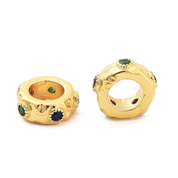 PandaHall Rack Plating Brass Cubic Zirconia European Beads, Large Hole Beads, Cadmium Free & Lead Free, Flat Round, Real 18K Gold Plated..., Green
PandaHall Rack Plating Brass Cubic Zirconia European Beads, Large Hole Beads, Cadmium Free & Lead Free, Flat Round, Real 18K Gold Plated..., Green