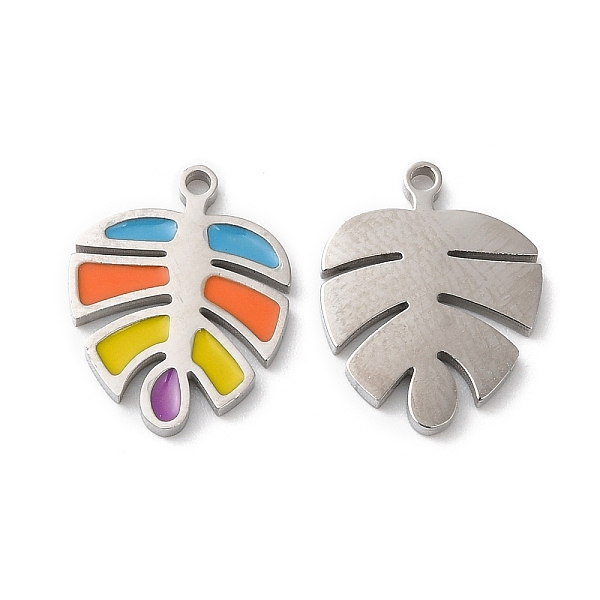 PandaHall 316L Surgical Stainless Steel Charms, with Enamel, Monstera Leaf Charm, Stainless Steel Color, 14.6x11.5x1.4mm, Hole: 1.2mm...
PandaHall 316L Surgical Stainless Steel Charms, with Enamel, Monstera Leaf Charm, Stainless Steel Color, 14.6x11.5x1.4mm, Hole: 1.2mm...