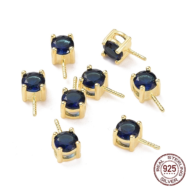 PandaHall 925 Sterling Silver Peg Bails, with Cubic Zirconia, Square, Golden, Dark Blue, 9x4x4.5mm, Hole: 2.5x1.5mm, Pin: 0.6mm Sterling...
PandaHall 925 Sterling Silver Peg Bails, with Cubic Zirconia, Square, Golden, Dark Blue, 9x4x4.5mm, Hole: 2.5x1.5mm, Pin: 0.6mm Sterling...