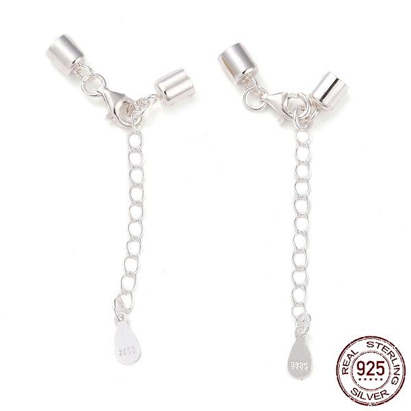 PandaHall 925 Sterling Silver Curb Chain Extender, End Chains with Lobster Claw Clasps and Cord Ends, Teardrop Chain Tabs, with S925 Stamp...
PandaHall 925 Sterling Silver Curb Chain Extender, End Chains with Lobster Claw Clasps and Cord Ends, Teardrop Chain Tabs, with S925 Stamp...