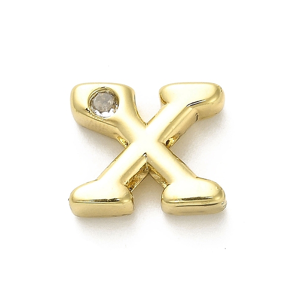 PandaHall Rack Plating Brass Cubic Zirconia Beads, Long-Lasting Plated, Lead Free & Cadmium Free, Alphabet, Letter X, 12x15x4.8mm, Hole..., Clear
PandaHall Rack Plating Brass Cubic Zirconia Beads, Long-Lasting Plated, Lead Free & Cadmium Free, Alphabet, Letter X, 12x15x4.8mm, Hole..., Clear