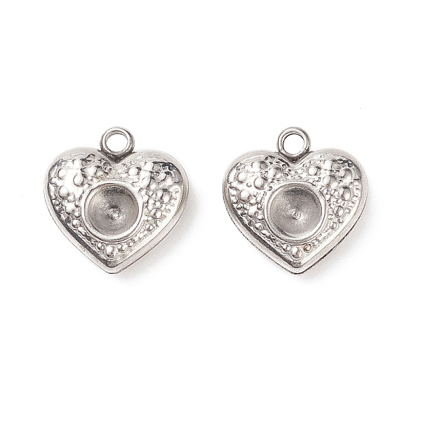PandaHall 304 Stainless Steel Heart Charms Rhinestone Settings, Stainless Steel Color, 13x12x4mm, Hole: 1.5mm, Fit for 4mm Rhinestone 304...
PandaHall 304 Stainless Steel Heart Charms Rhinestone Settings, Stainless Steel Color, 13x12x4mm, Hole: 1.5mm, Fit for 4mm Rhinestone 304...