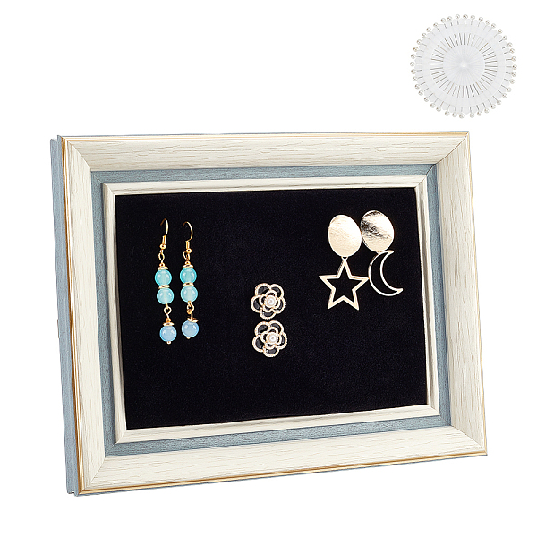 PandaHall AHANDMAKER Velvet Stud Earring Holder, Jewelry Frame Velvet Pad Earring Display Stands for Selling Jewelry Display Storage..., Black
PandaHall AHANDMAKER Velvet Stud Earring Holder, Jewelry Frame Velvet Pad Earring Display Stands for Selling Jewelry Display Storage..., Black