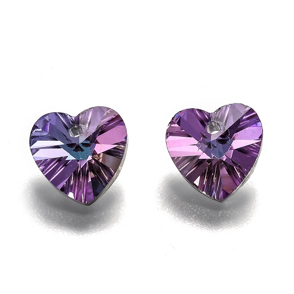 PandaHall Romantic Valentines Ideas Glass Charms, Faceted Heart Pendants, Purple, 18x18x10mm, Hole: 1mm Glass Heart Purple
PandaHall Romantic Valentines Ideas Glass Charms, Faceted Heart Pendants, Purple, 18x18x10mm, Hole: 1mm Glass Heart Purple