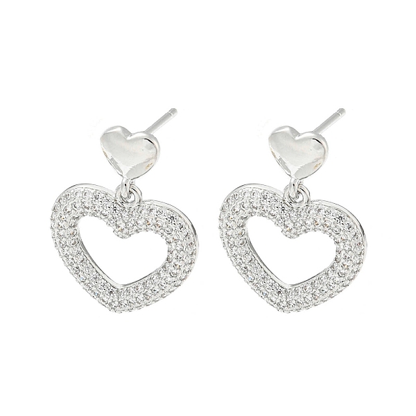 PandaHall Heart Rack Plating Brass Micro Pave Cubic Zirconia Dangle Stud Earrings, Long-Lasting Plated, Lead Free & Cadmium Free, Platinum..., Clear
PandaHall Heart Rack Plating Brass Micro Pave Cubic Zirconia Dangle Stud Earrings, Long-Lasting Plated, Lead Free & Cadmium Free, Platinum..., Clear