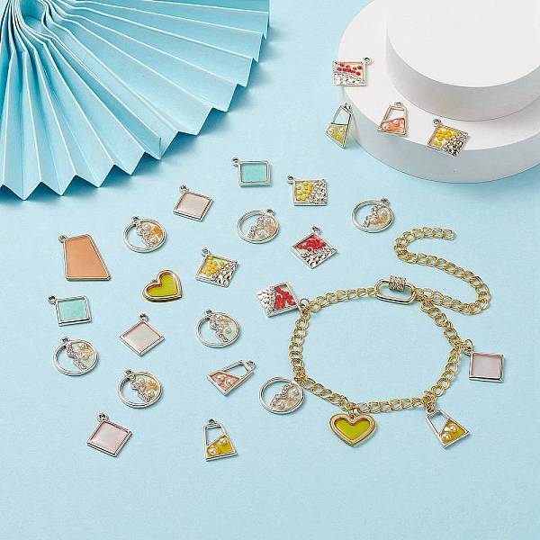 PandaHall Alloy Epoxy Resin Pendants, with Shell/ABS Plastic/Glass/Rhinestone/Acrylic, Mixed Shapes, Mixed Color, 19.5~23.5x13~20x2~4mm..., Multicolor
PandaHall Alloy Epoxy Resin Pendants, with Shell/ABS Plastic/Glass/Rhinestone/Acrylic, Mixed Shapes, Mixed Color, 19.5~23.5x13~20x2~4mm..., Multicolor