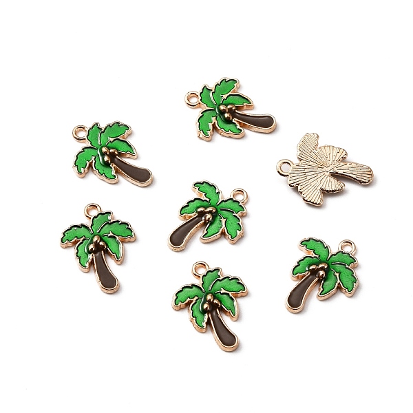 PandaHall Alloy Enamel Pendants, Coconut Tree, Light Gold, 20x15.5x2.5mm, Hole: 1.6mm Alloy+Enamel Tree
PandaHall Alloy Enamel Pendants, Coconut Tree, Light Gold, 20x15.5x2.5mm, Hole: 1.6mm Alloy+Enamel Tree