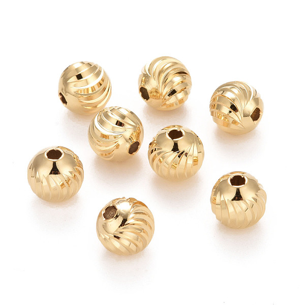 PandaHall Eco-Friendly Brass Beads, Long-Lasting Plated, Lead Free & Cadmium Free, Round, Real 24K Gold Plated, 8mm, Hole: 2.1mm Brass Round
PandaHall Eco-Friendly Brass Beads, Long-Lasting Plated, Lead Free & Cadmium Free, Round, Real 24K Gold Plated, 8mm, Hole: 2.1mm Brass Round