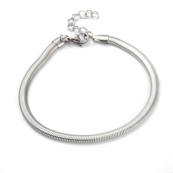 PandaHall 304 Stainless Steel Flat Snake Chain Bracelets, with Lobster Claw Clasps, Stainless Steel Color, 8 inch(20.3cm) 304 Stainless...
PandaHall 304 Stainless Steel Flat Snake Chain Bracelets, with Lobster Claw Clasps, Stainless Steel Color, 8 inch(20.3cm) 304 Stainless...
