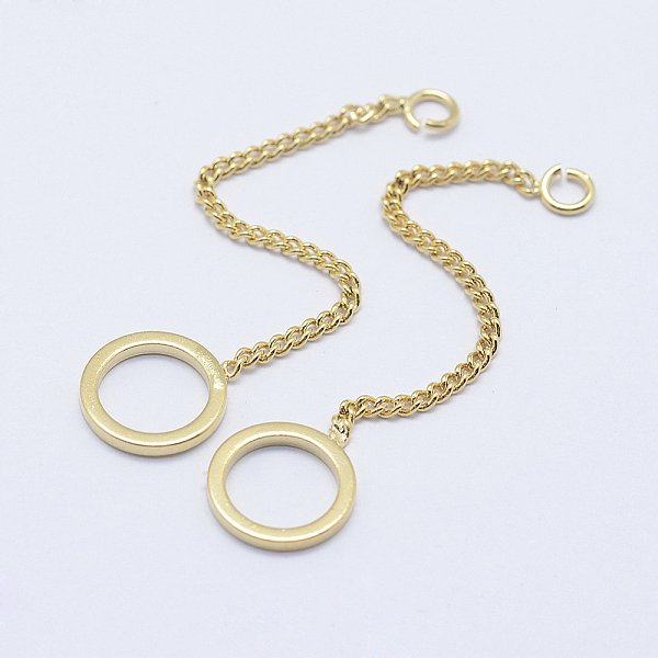 PandaHall Brass Pendants, Long-Lasting Plated, Real 18K Gold Plated, Nickel Free, Ring with Chain, 47mm, Hole: 1mm Brass Ring
PandaHall Brass Pendants, Long-Lasting Plated, Real 18K Gold Plated, Nickel Free, Ring with Chain, 47mm, Hole: 1mm Brass Ring