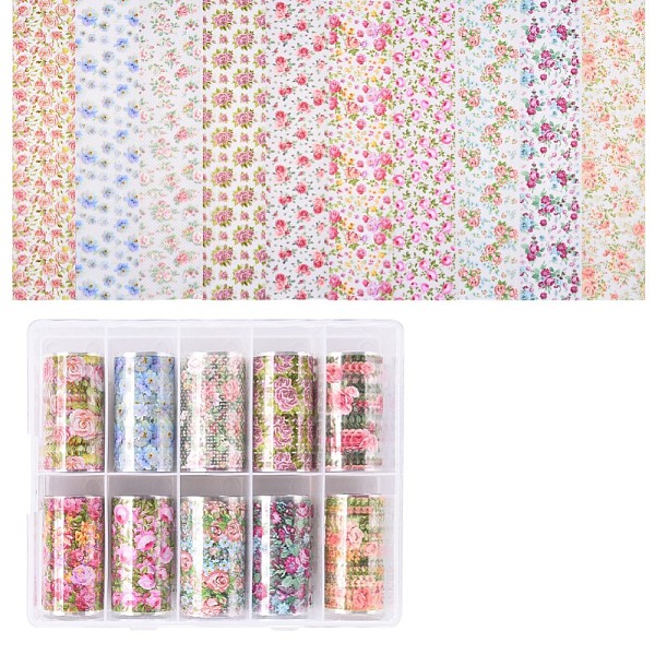 PandaHall Nail Art Transfer Stickers, Nail Decals, DIY Nail Tips Decoration for Women, Floral Pattern, Mixed Color, 1000x40mm, 10styles..., Multicolor
PandaHall Nail Art Transfer Stickers, Nail Decals, DIY Nail Tips Decoration for Women, Floral Pattern, Mixed Color, 1000x40mm, 10styles..., Multicolor