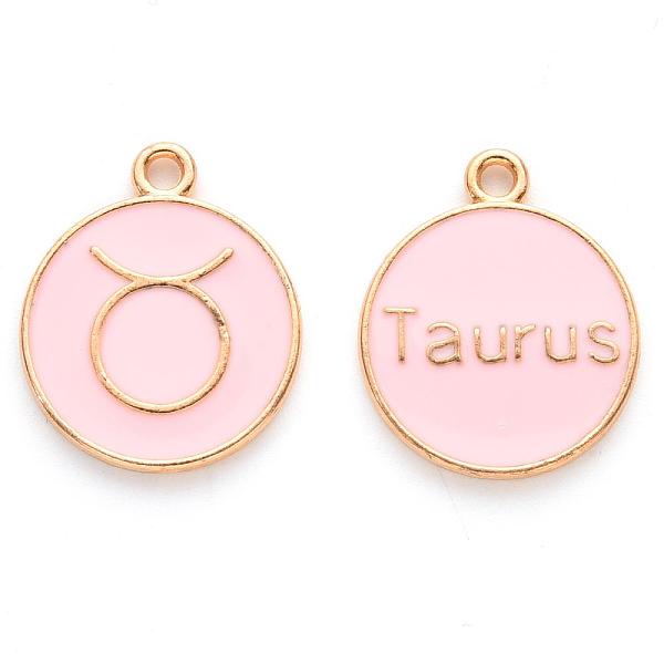 PandaHall Alloy Enamel Pendants, Cadmium Free & Lead Free, Flat Round with Constellation, Light Gold, Pink, Taurus, 22x18x2mm, Hole: 1.5mm...
PandaHall Alloy Enamel Pendants, Cadmium Free & Lead Free, Flat Round with Constellation, Light Gold, Pink, Taurus, 22x18x2mm, Hole: 1.5mm...